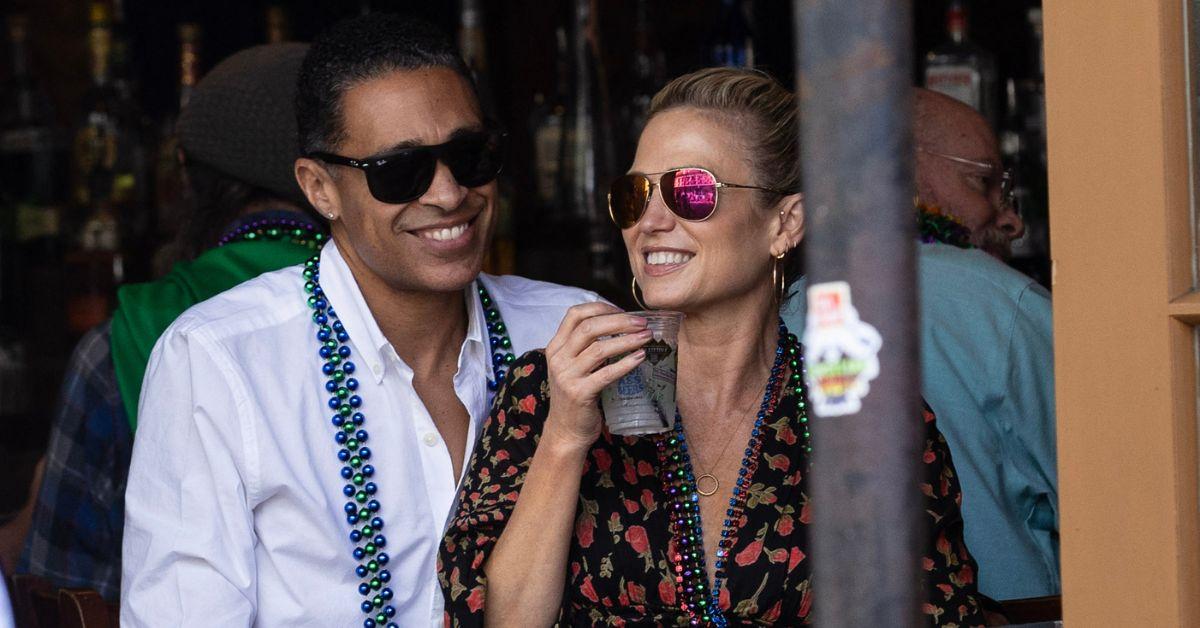 photo of TJ Holmes and Amy Robach 