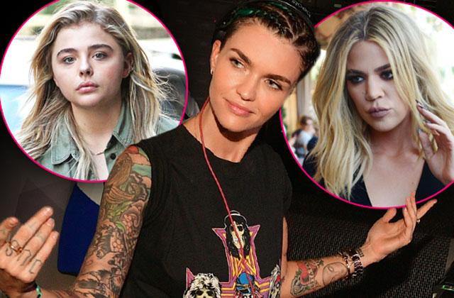 //khloe kardashian chloe grace moretz twitter feud ruby rose pp