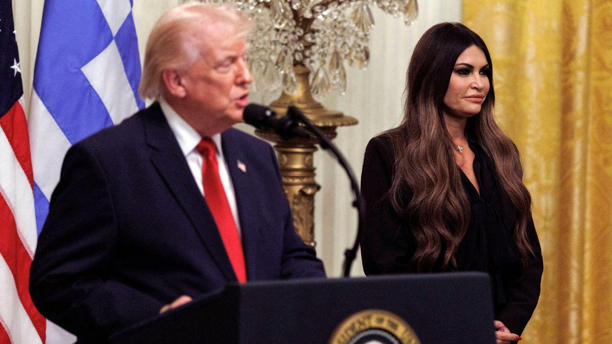 Photo of Kimberly Guilfoyle and Donald Trump