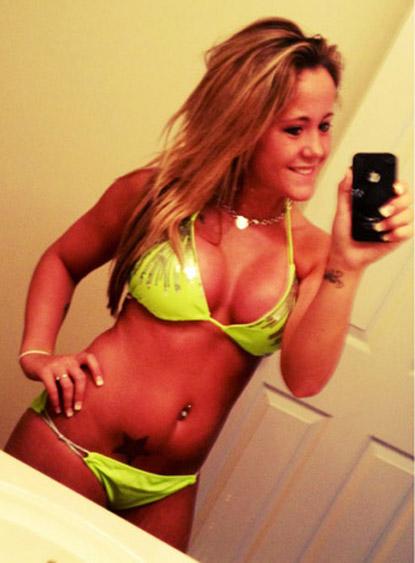 //jenelle evans boob job bikini