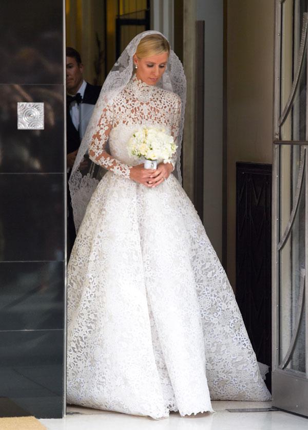 //nicky hilton wedding dress