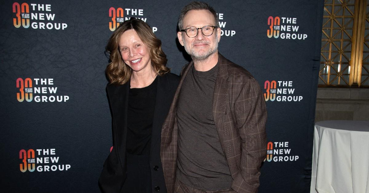 Photo of Calista Flockhart with co-star Christian Slater