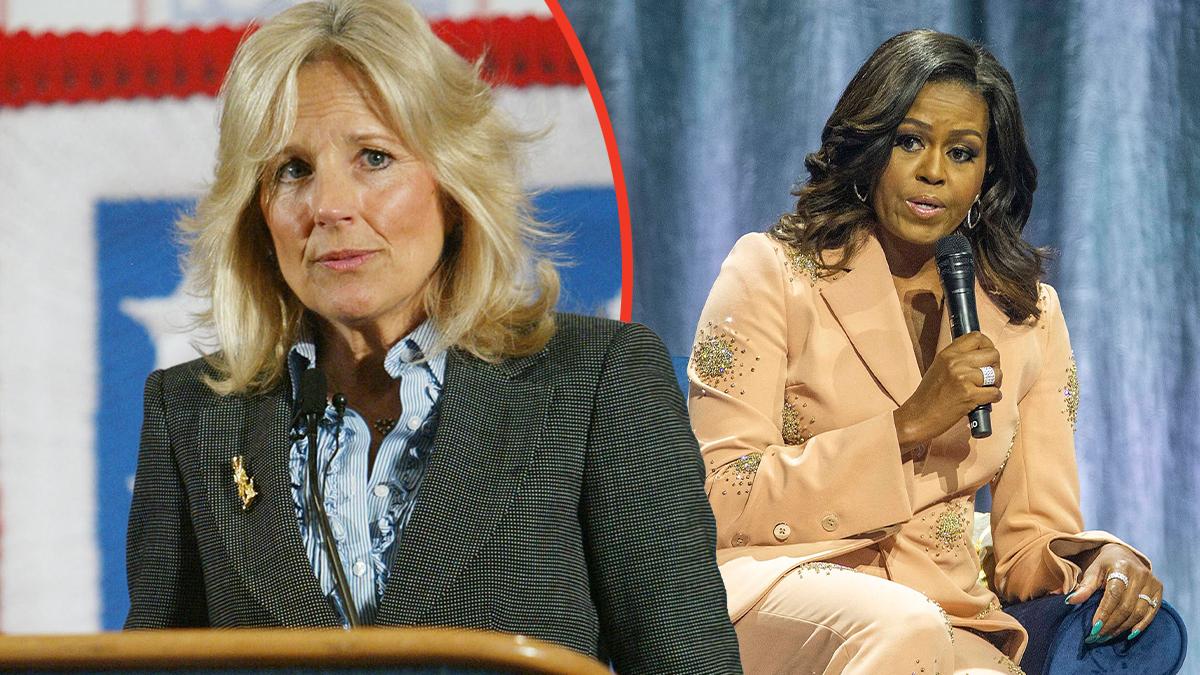 Jill Biden and Michelle Obama
