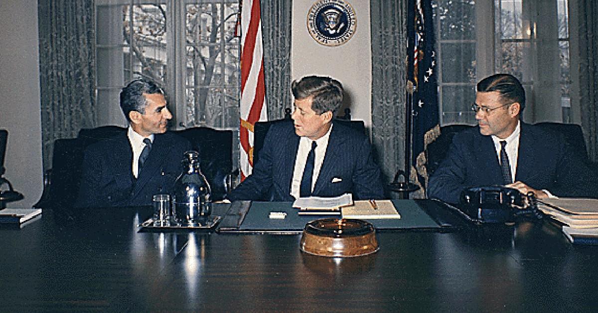 Photo of John F. Kennedy and Robert McNamara