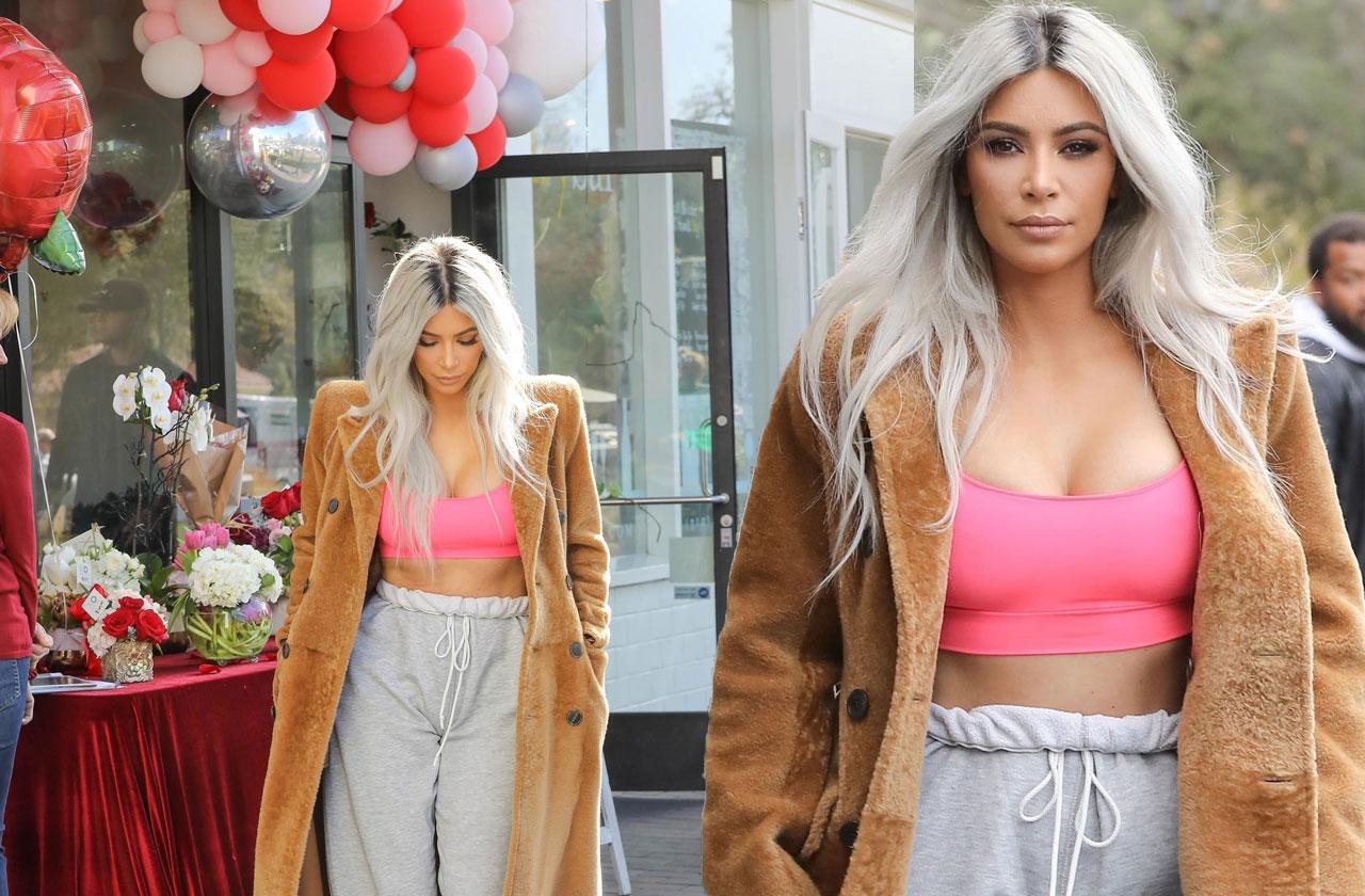 Kim Kardashian's Bodysuit: Rocks Skintight Yeezy Outfit In