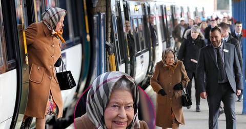 queen Elizabeth train public transit royal