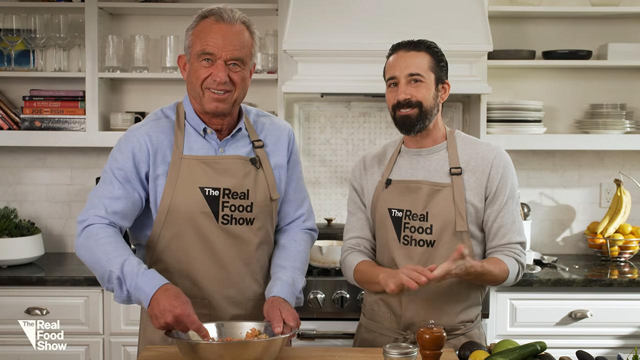 Chef Andrew Gruel joins Kennedy on the first episode to prepare a 'healthy' and 'affordable' meal.