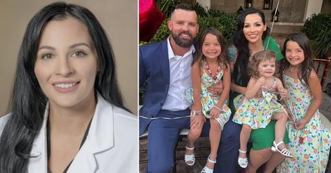 Split photo of Erika Scholtes, her family.