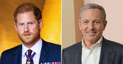 Composite photo of Prince Harry and Disney CEO Bob Iger