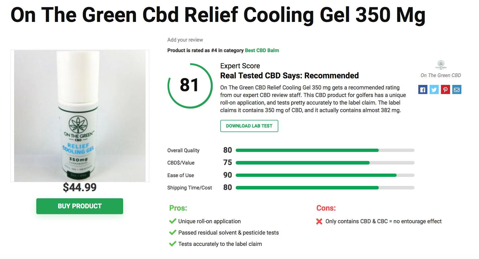 Real Tested CBD Reviews: Top 5 CBD Balms of 2020