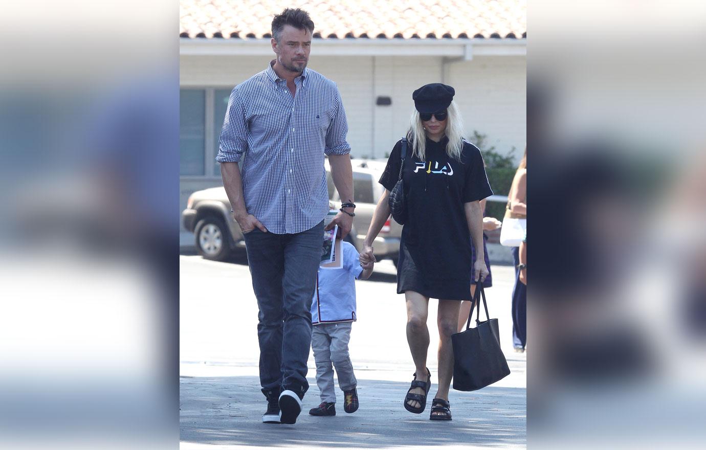 fergie divorce josh duhamel split son axl church pics