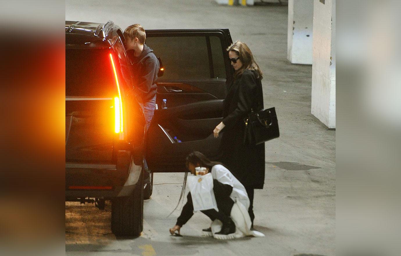 Angelina Jolie And Kids Visit New York