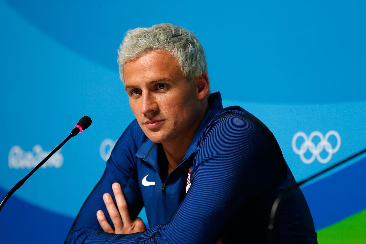 Ryan Lochte Gunpoint Robbery Scandal Gas Station Crime Scene