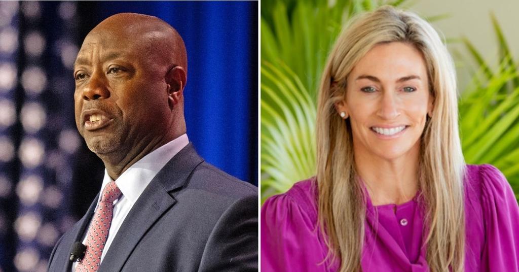 Tim Scott S GF Revealed As 47 Year Old Mindy Noce During GOP Debate   Tim Scott Gf Revealed 47 Interior Designer Mindy Noce Gop Debate 1699534952978 