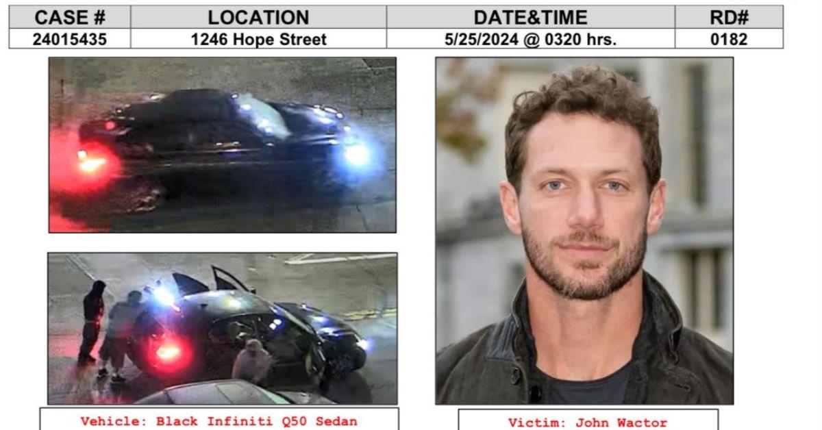 Image of LAPD release, Johnny Wactor