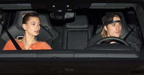 justin bieber spotted leaving church wife hailey bieber dad stephen baldwin prayers couple