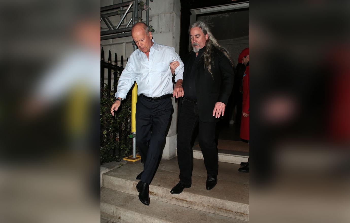 Bruce Willis Drunk Leaving Club Party