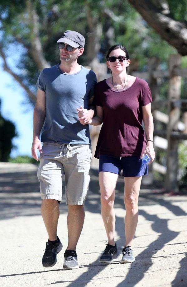 Johnny McDaid & Courteney Cox Engaged -- Engagement Ring Hiking