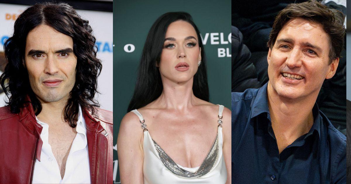 Russell Brand has clashed with Katy Perry as reports link his actions to strain involving Justin Trudeau.