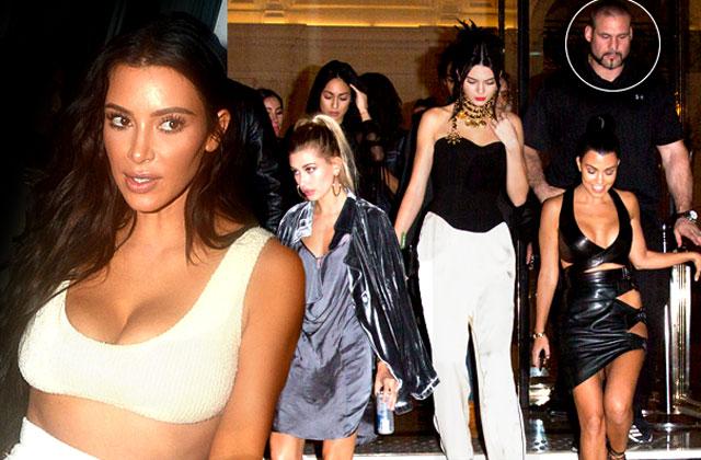 kendall jenner kourtney kardashian party kim robbed gunpoint