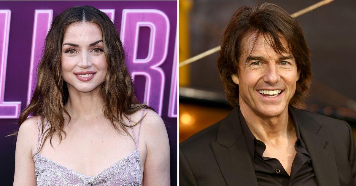 Split photo of Ana de Armas, Tom Cruise