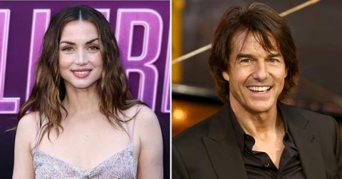 Split photo of Ana de Armas, Tom Cruise