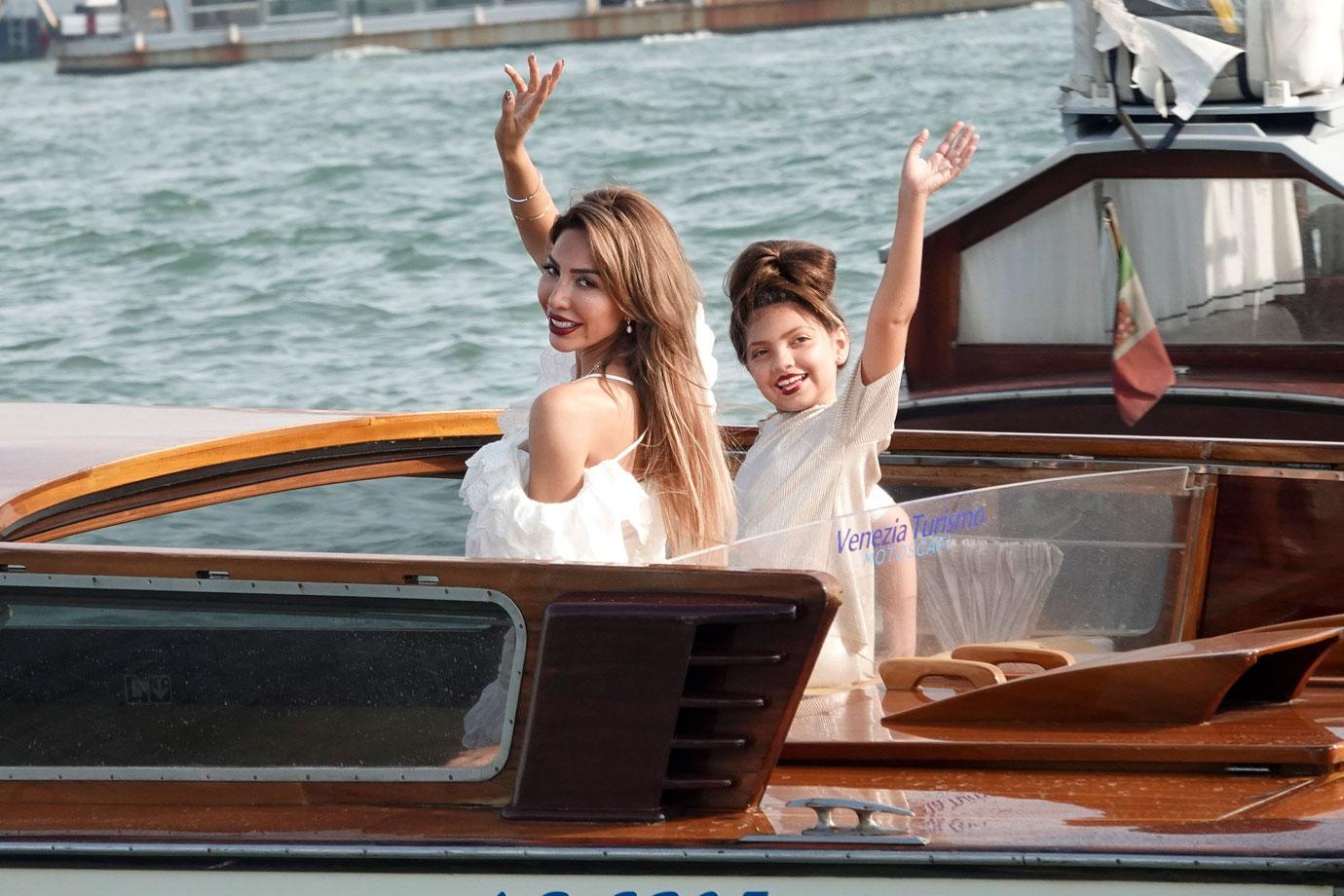 Farrah Abraham Wears White Dress In Venice With Daughter