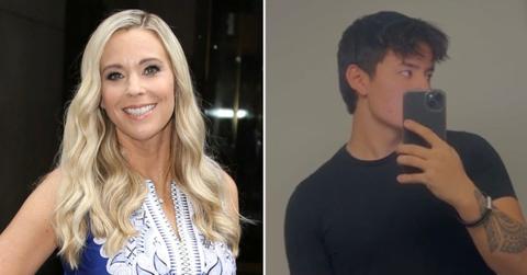 split image of Kate Gosselin and Collin Gosselin