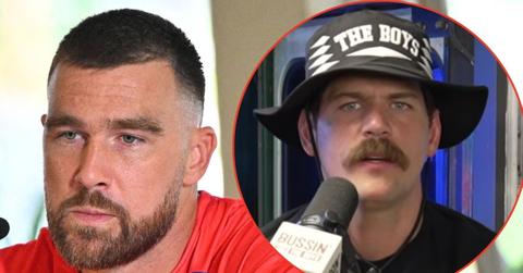 Photo of Travis Kelce and Taylor Lewan