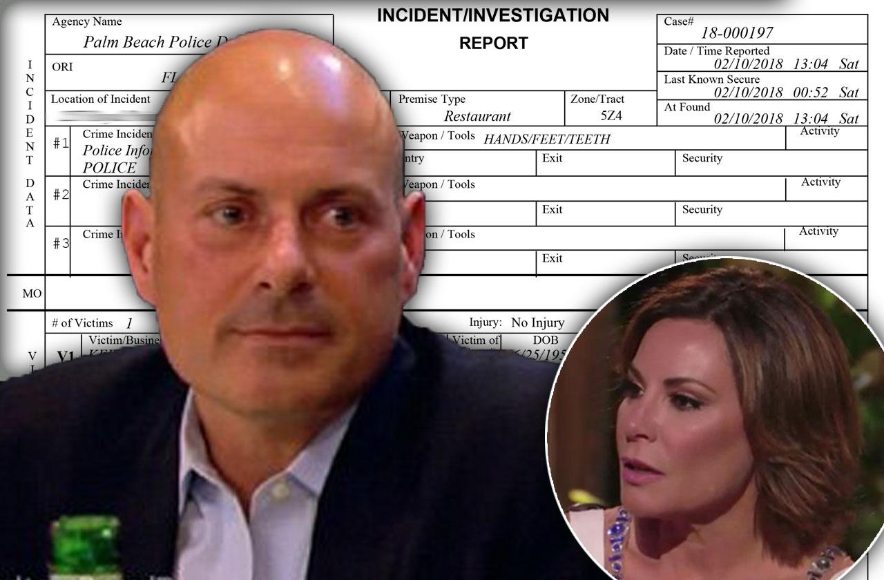 //luann de lesseps ex husband tom drunken bar fight police report pp