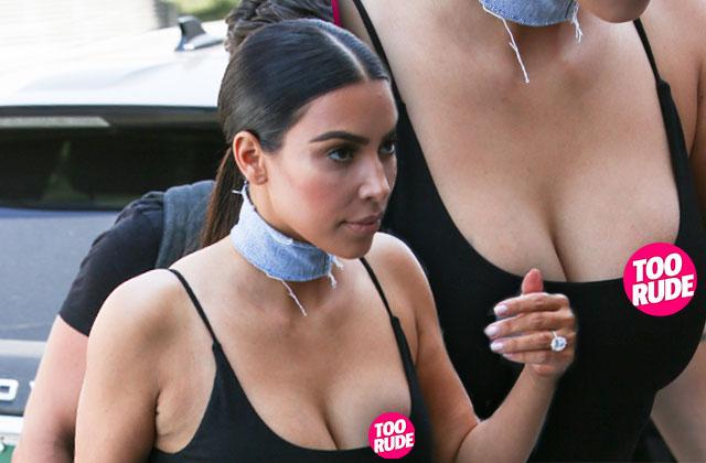 kim kardashian boob nipple nip slip