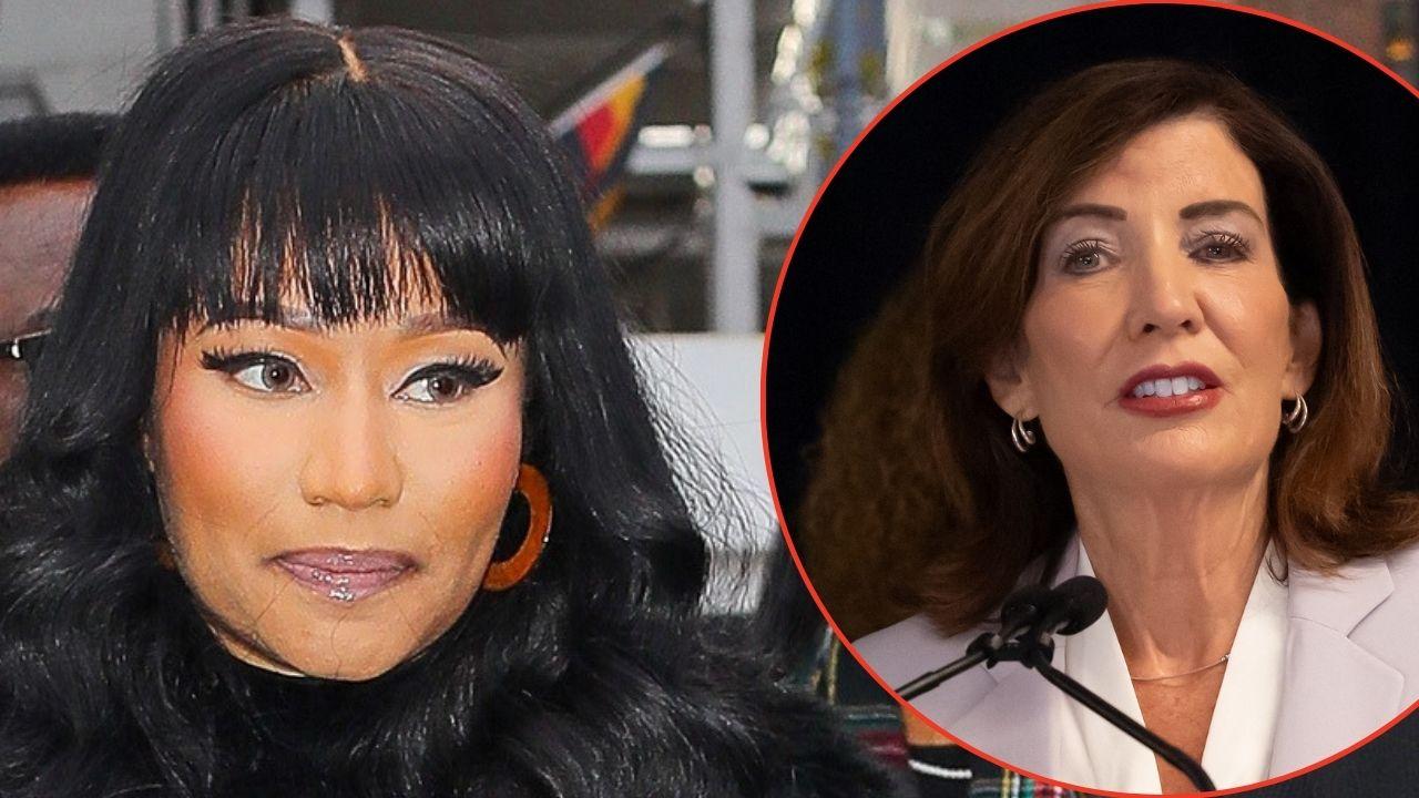 picture of Nicki Minaj and Kathy Hochul