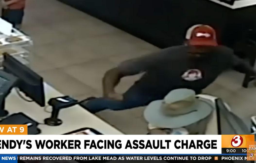 wendys worker arrested after sucker punching year old customer over order complaint