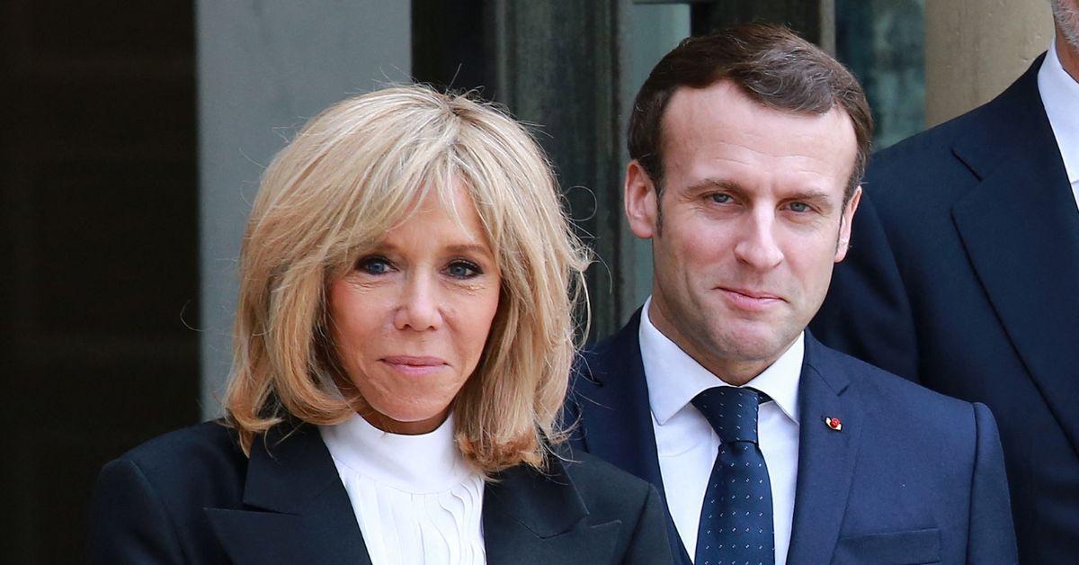 photo of Brigitte and Emmanuel Marcon