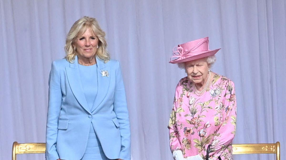 Photo of Jill Biden and Queen Elizabeth