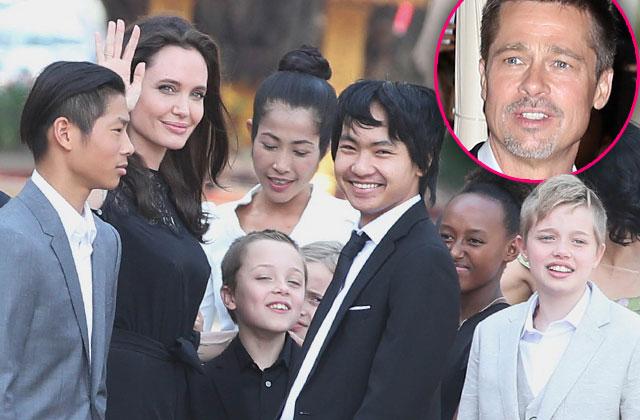 Brad Pitt Angelina Jolie Divorce Custody Battle Kids Cambodia Pics