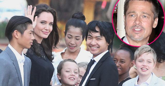 Brad Pitt Angelina Jolie Divorce Custody Battle Kids Cambodia Pics
