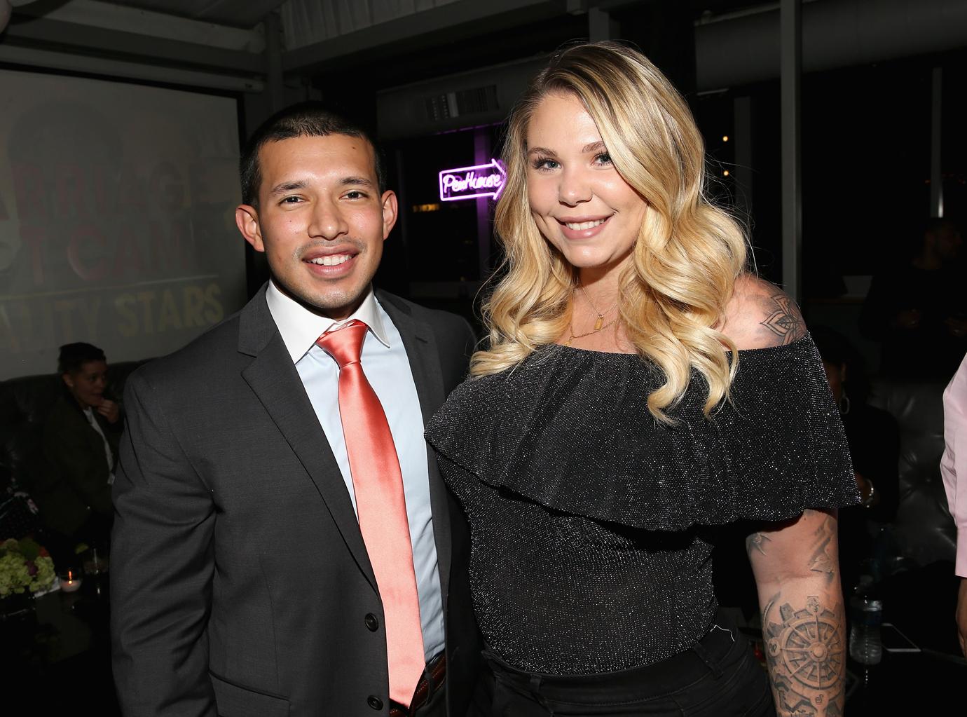 avi Marroquin and Kailyn Lowry Smiling Posing At Premiere Party