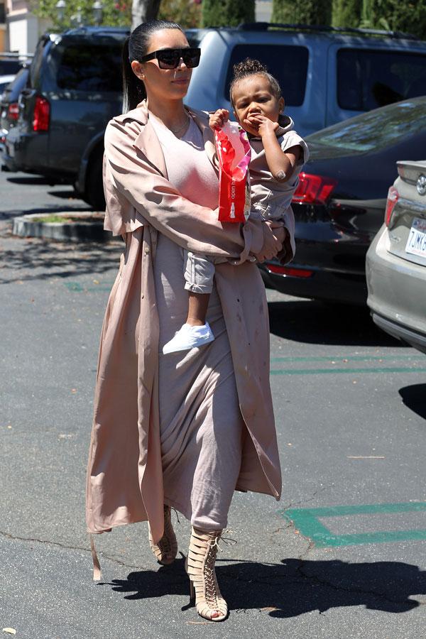 Kim Kardashian North West Lanvin Coat Popcorn Stain