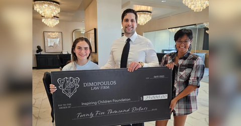 dimopoulos law firm commits to charity asks the public to decide who gets paid