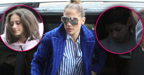 Jennifer Lopez Hits Moscow With Kids