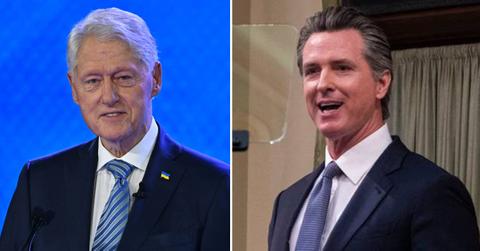 bill clinton spotted gov gavin newsom mexico pp