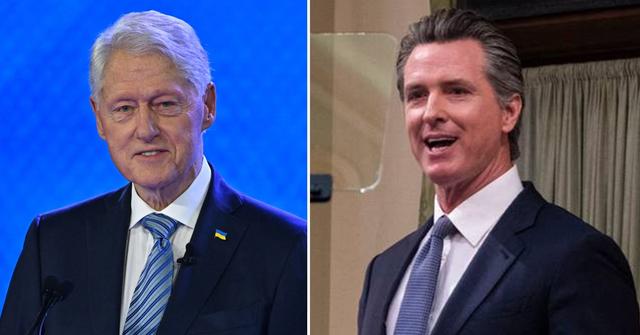bill clinton spotted gov gavin newsom mexico pp