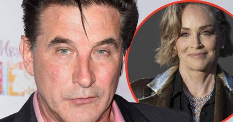 Split photo of Billy Baldwin and Sharon Stone