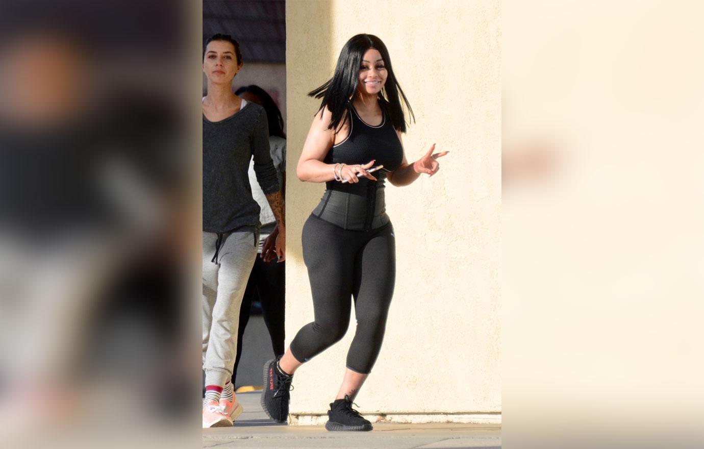 Blac Chyna Waist Trainer Jogging