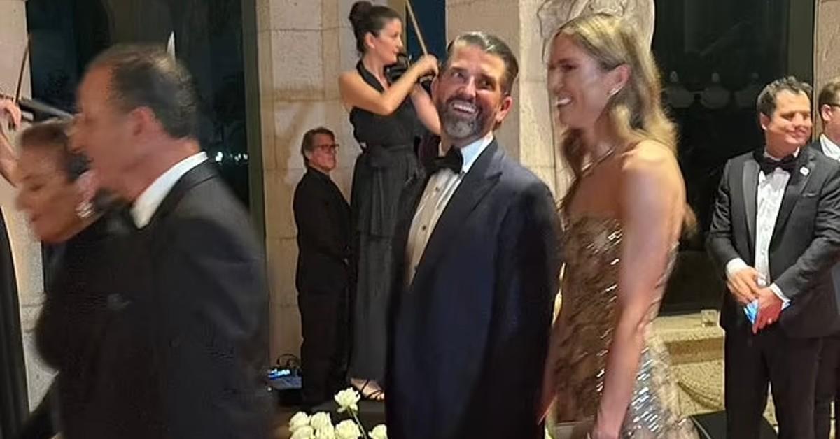 trump jr new girlfriend bettina anderson pda at star mar a lago party twitter