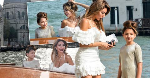 Farrah Abraham Wears White Dress In Venice With Daughter
