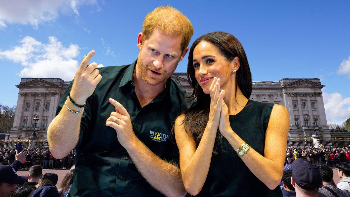 Photo of Buckingham Palace,  Prince Harry and Meghan Markle