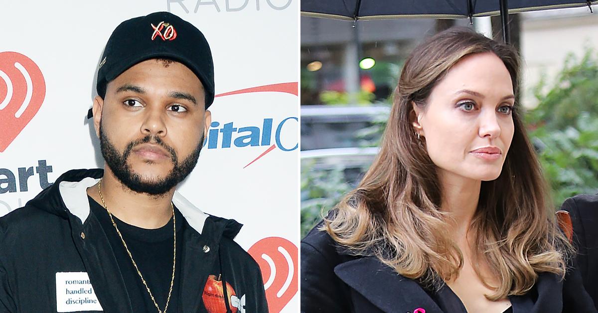 angelina jolie the weeknd drifted apart following dates la brad pitt r