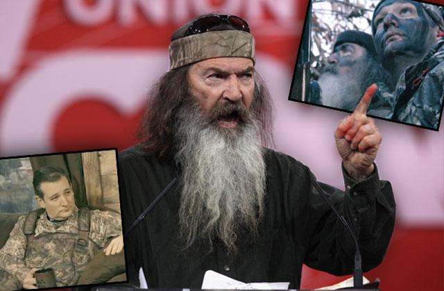 //duck dynasty phil robertson endorses ted cruz pp